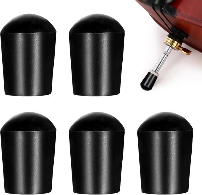 Capuchon anti-dérapant de violoncelle, 4Pcs embout en caoutchouc noir Accessoire pour violoncelle