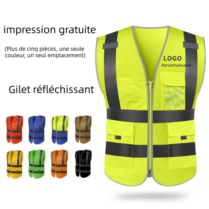 Gilet de sécurité réfléchissant haute visibilité Vêtements de