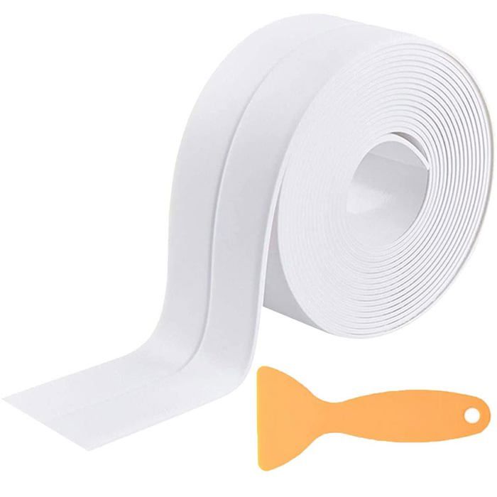 Bande De Seuil De Douche De 2 Mètres, Barrière étanche, Seuil De Douche Auto-adhésif Pour Salle De Bain Separation Zone Humide Zone Seche Blanc 98725575 Bande De Seuil De Douche De 2 Mètres, Barrière étanche, Seuil De Douche Auto-adhésif Pour Salle De Bain Separation Zone Humide Zone Seche Blanc 98725575