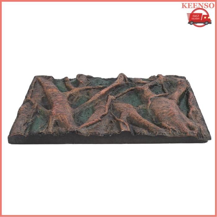 Meilleurs prix pour KEENSO Contexte daquarium (H)BROLEO Fond ＆apos aquarium Fond ＆apos aquarium 3D Vif Finement Travaillé En animalerie decoration