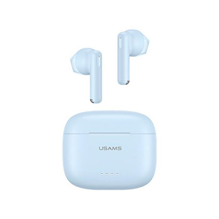 Casque Bluetooth TWS - USAMS - Série US14 - Bluetooth 5.3 - Double micro - Bleu