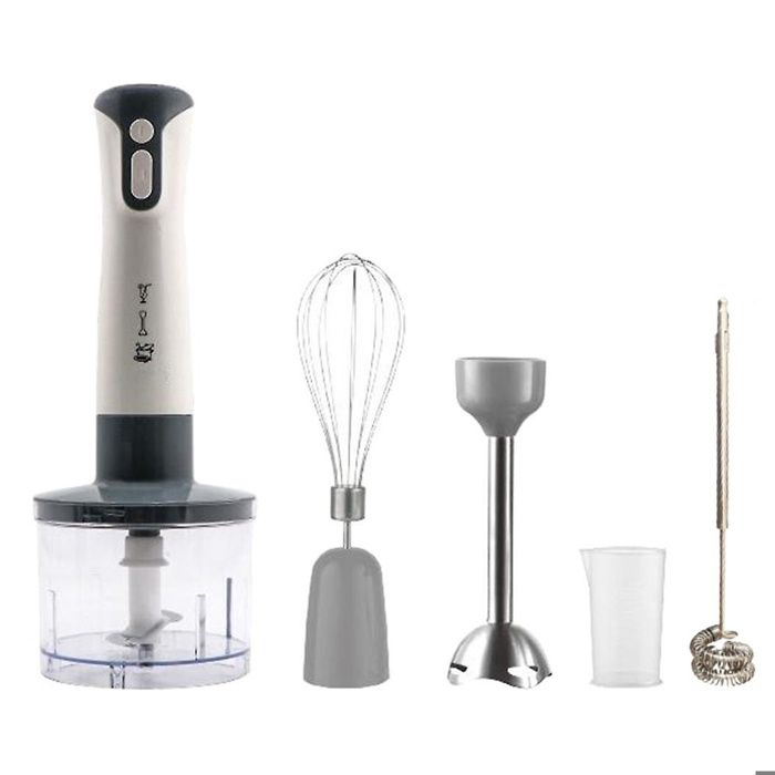 Mixeur plongeant 2000w 500ml 5 en 1 mixeur à main mixeur plongeur blender mélangeur à purée pour mélanger/hacher/faire - TepidBee -