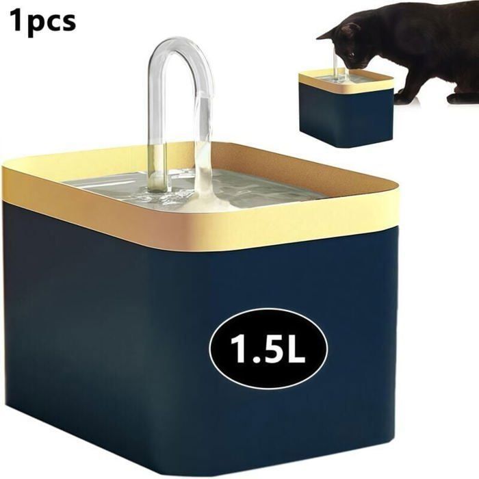 Fontaine à eau pour chat avec filtration automatiquefontaine à eau électrique silencieux pour chat USB15 Ldébit deau à3