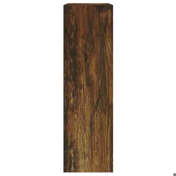 Armoire à chaussures Chêne fumé 63x24x81 cm Bois dingénierie_2 ans garantie_96993