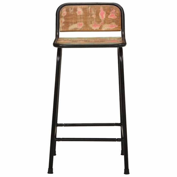 Les SoldesTabourets de bar Tabourets Cuisine - (4 pcs) - 4 personnes - 46x355x80cm bois massif récupération rka21l