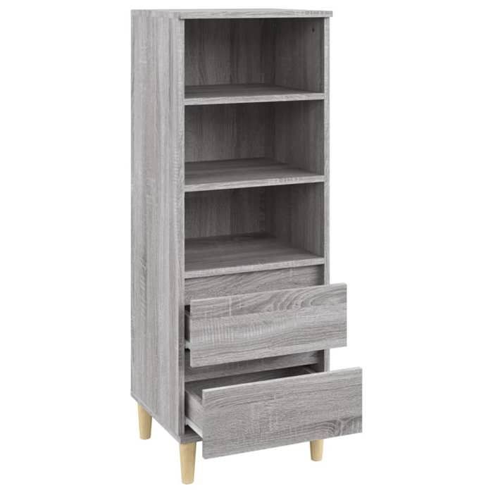 Gris Commode Salon CHIC Buffet haut/armoire latérale Sonoma gris 40x36x110 cm Bois dingénierie N11699