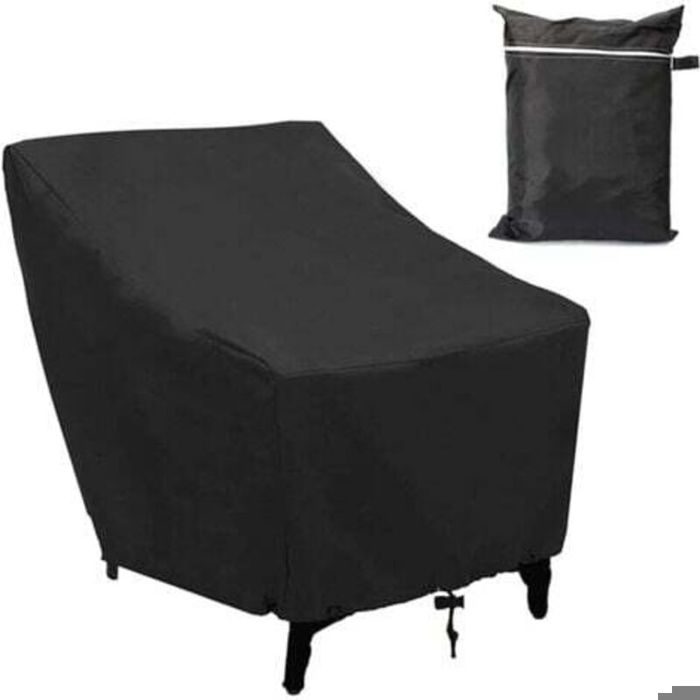 Housse Fauteuil Jardin Extérieur à Assise Profonde 210D Imperméable Couverture pour Chaise Patio Anti UV Anti-Vent avec Corde Ajusta Housse Fauteuil Jardin Extérieur à Assise Profonde 210D Imperméable Couverture pour Chaise Patio Anti UV Anti-Vent avec Corde Ajusta