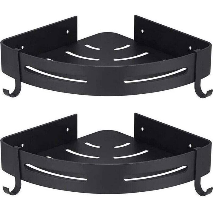 Tigrezy Etagére Douche dangle Noir sans Perage Rangement Salle de Bain Douche Accessoire Salle de Bain Support Porte Savon Douche A Tigrezy Etagére Douche dangle Noir sans Perage Rangement Salle de Bain Douche Accessoire Salle de Bain Support Porte Savon Douche A