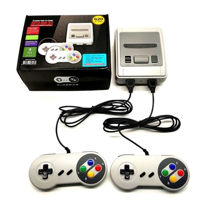 Mini console de jeu vidéo AV TV 620 intégrée, jeu familial rétro, 8 ...