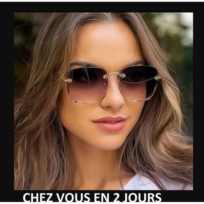 LUNETTE DE SOLEIL FEMME- COLLECTION FEMME 2021 MODE DE LUXE DEGRADE - Achat  / Vente lunettes de soleil Femme - Cdiscount