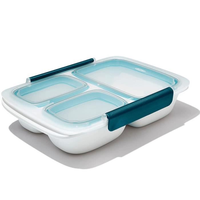 lunch box 3 compartiments prep and go 970 ml - oxo