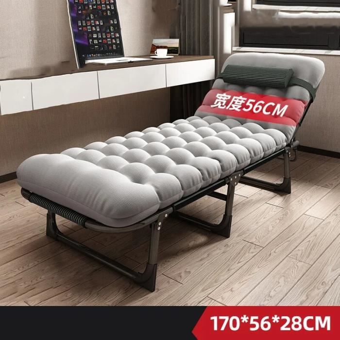 170 lit et matelas - Chaise de couchage pliante multifonctionnelle, lit d'accompagnement simple, petit lit, e
