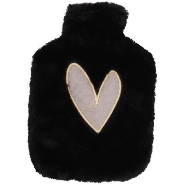 Bouillotte Caoutchouc Naturel Avec Housse Polaire Tricotée - Hiver - Neuf