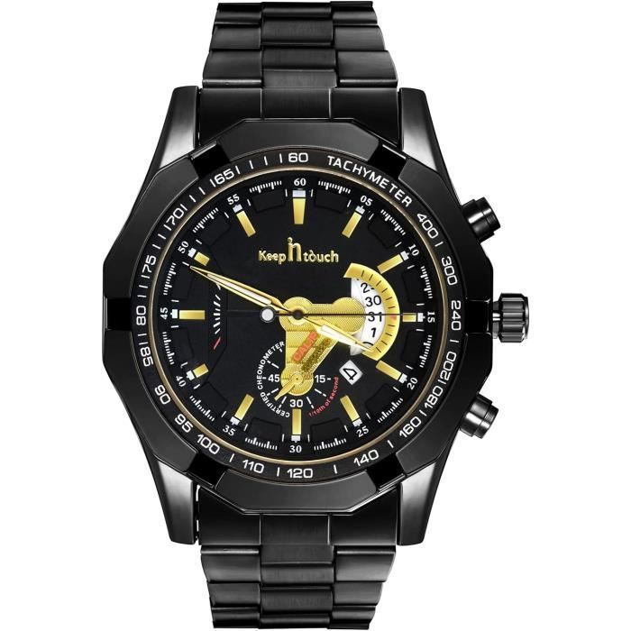 Montre À Quartz Pour Homme Montre Classique Ronde Montre-Bracelet ...