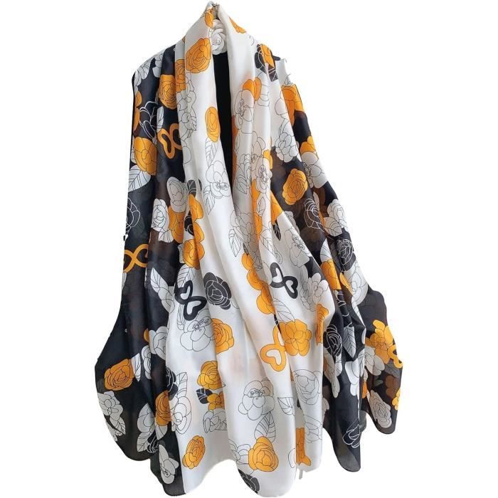 CCAIPU Foulard En Soie Pour Femme, élégant Et Léger 100% Soie CCAIPU Foulard En Soie Pour Femme, élégant Et Léger 100% Soie