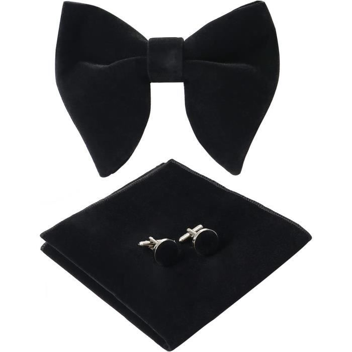 TopTie Nœud papillon classique pré-noué en satin de couleur unie pour homme, Bleu marine., 1 paquet