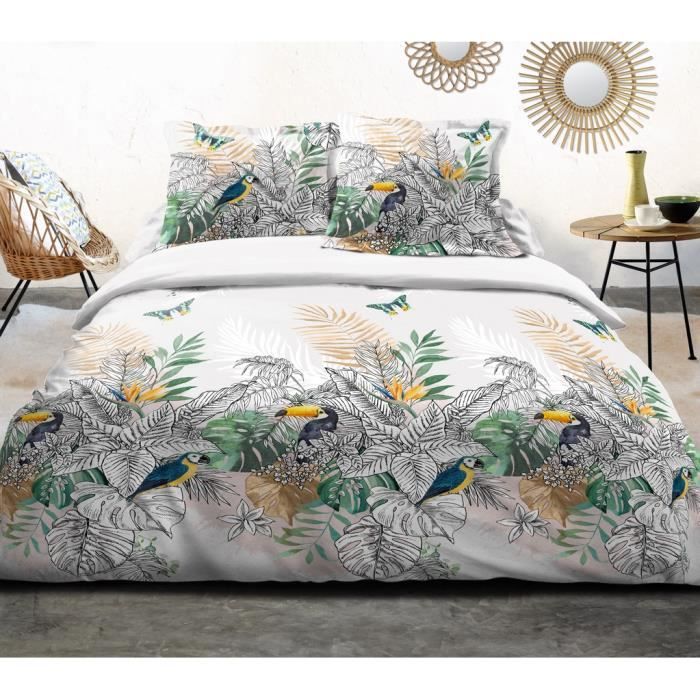 Housse De Couette Ikks Tropical Achat Vente Pas Cher