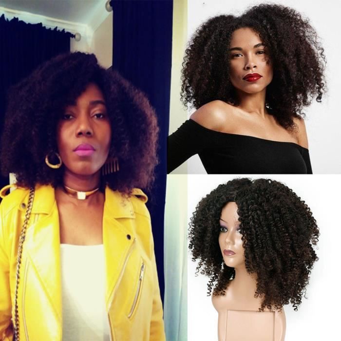 perruque naturelle afro