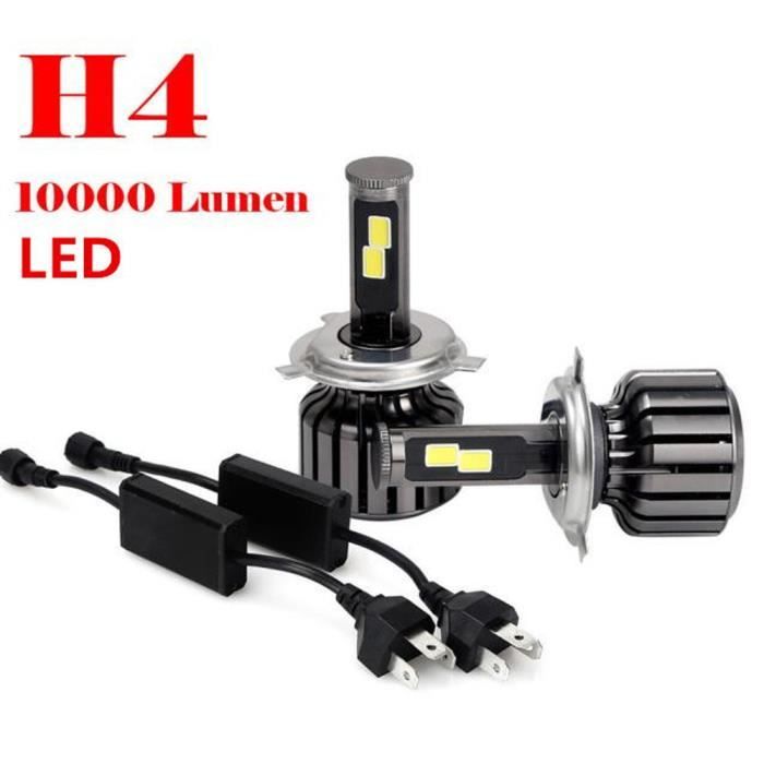 Formula-J87 G8 LED Headlight Bulbs 9003/HB2/H4, 100W Pair, 10000K Blue, Dual Beam