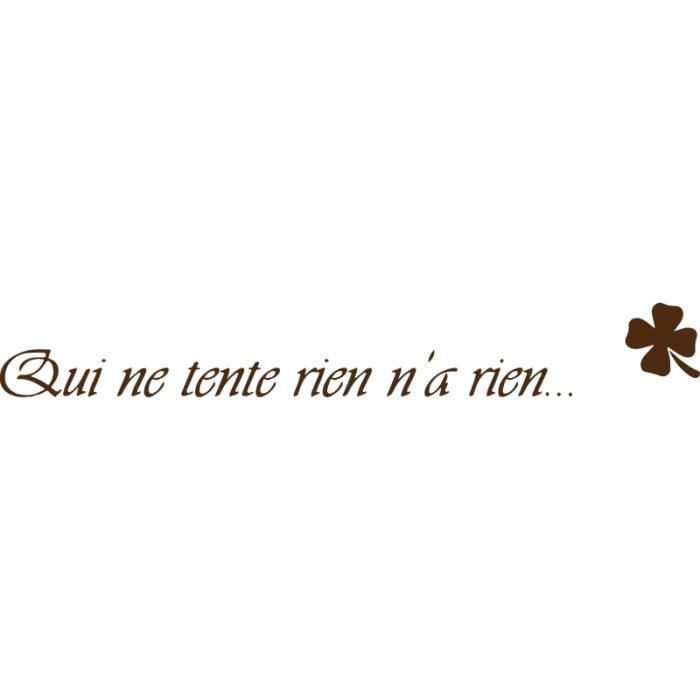 Stickers Citation Audacemarron Chocolat 180 X 24 Cm Cdiscount Maison