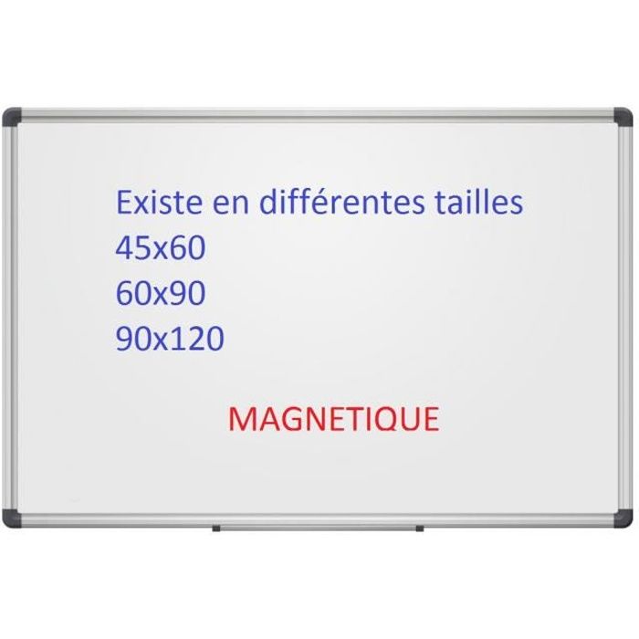 Tableau blanc magnétique 60 x 40 cm ulmann + feutre effaçable +