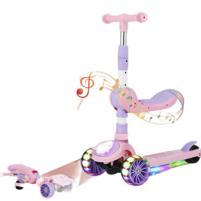 Trotinette Enfant 3 Roues de 3 à 12 Ans Trottinette Trois Roues avec