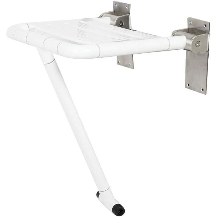 KEENSO Tabouret de salle de bain 40x30x46 cm Bois massif de noyer ES006