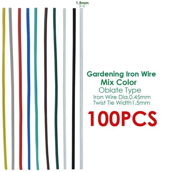 M METERXITY - 800 Attaches Torsadées Métal 12 Cm | Pour Décoration, Emballage, Jardin | Réutilisables Et Solides | Couleur Noir | Idéal Noël, Fêtes, Bricolage
