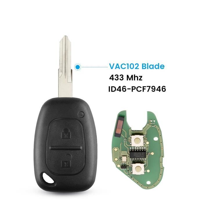 Coque Clef Plip Boitier pour Télécommande RENAULT Trafic Kangoo Master Vivaro Coque Clef Plip Boitier pour Télécommande RENAULT Trafic Kangoo Master Vivaro