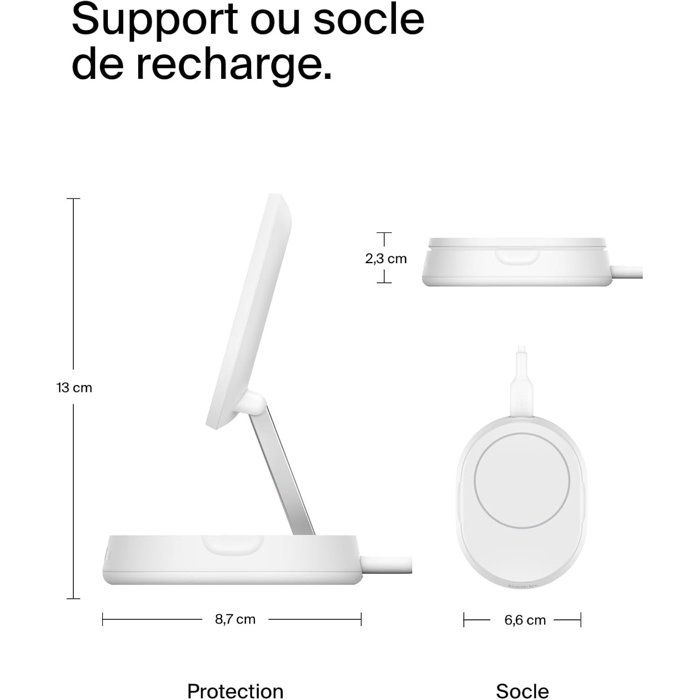 Belkin BoostCharge Pro Qi2 chargeur inclus - vue 4