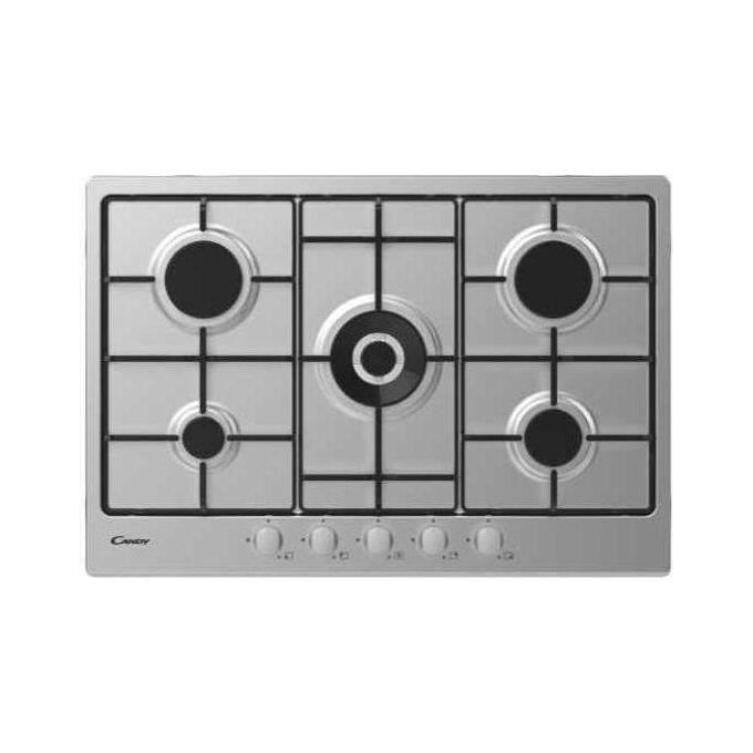 Candy CEL7P4WX plaque Acier inoxydable Built in placement 75 cm Gaz 5 zone - vue 2