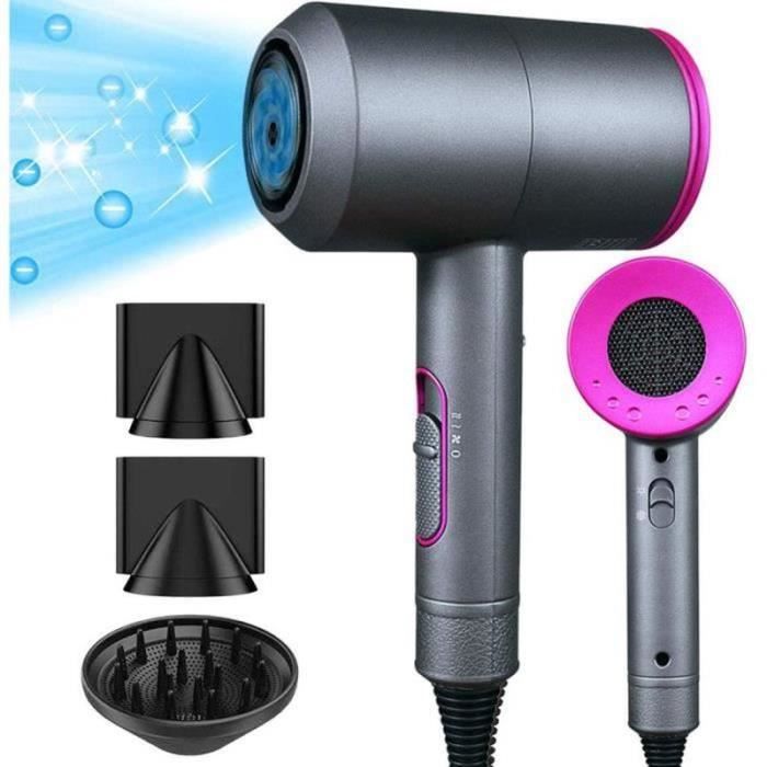 Sèche-Cheveux Ionique 2400W Avec Pochette,Concentrateur/Diffuseur