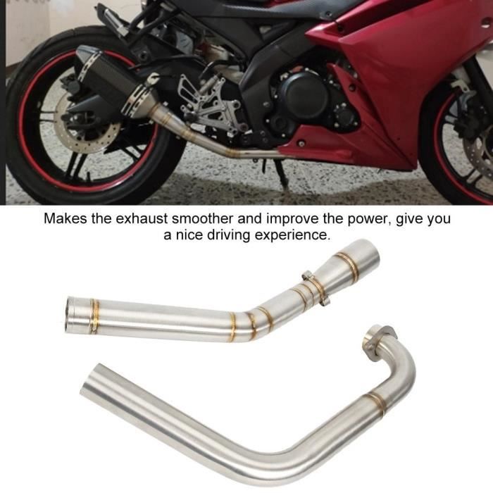 Tuyau Intermédiaire D'échappement En Acier Inoxydable Pour Yamaha R25 / R3 (2015-2018) - Diamètre 32-35 Mm / 51 Mm, Avec Ressorts De Montage - Remplacement D'origine - 11