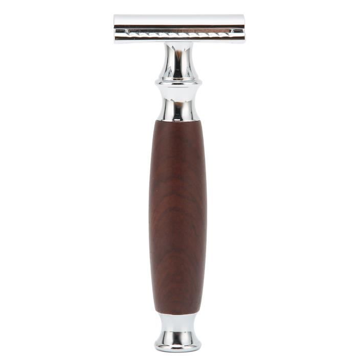 Kit Rasoir Sécurité Double Tranchant + 10 Lames + 2 Blaireaux - Neuf Pour Rasage Classique