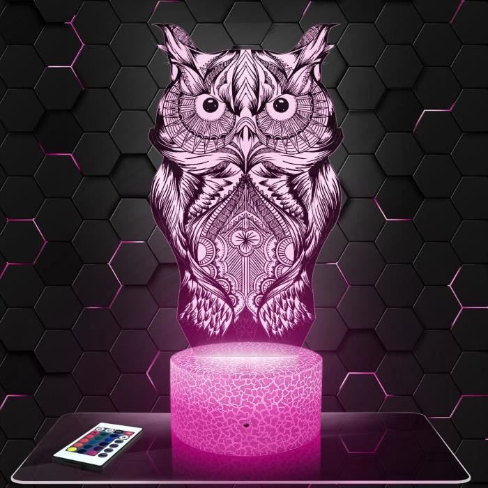 Lampe De Chevet 3D Mandalorian - Veilleuse Tactile LED, Idée Cadeau Enfant Et Adulte - Fabriqué En France