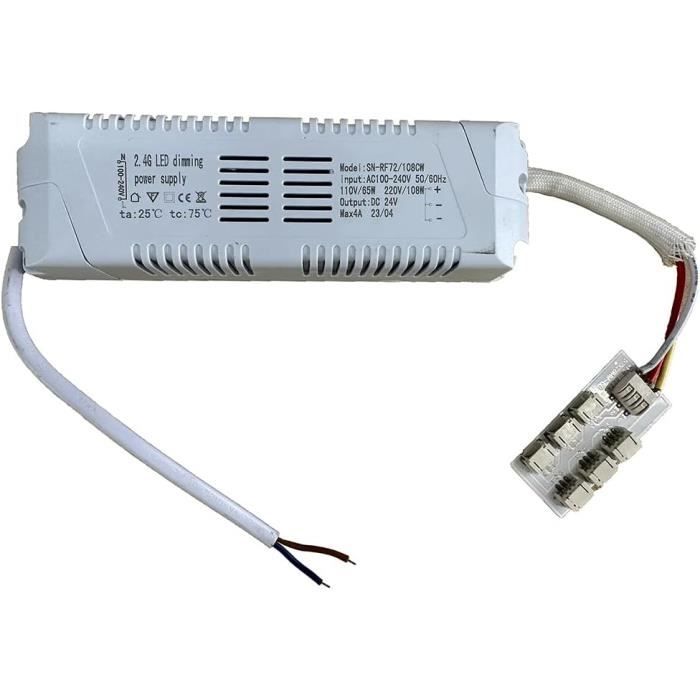 Transformateur LED 12V 12W Dimmable Triac 0-10V REYLAX – Alimentation Stable Sans Scintillement Pour Bandeaux