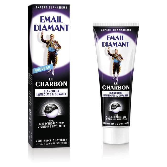 EMAIL DIAMANT Le charbon - Dentifrice blancheur immédiate et durable 75 ml