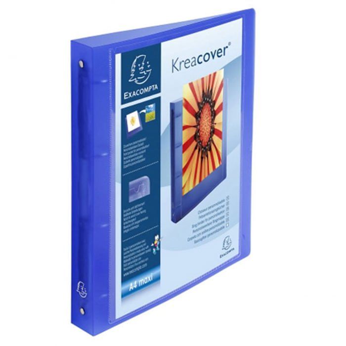 Classeur 4 Anneaux D 30mm - Format A4 Maxi - 230-270 Feuilles - Noir