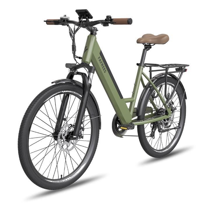 Vélo électrique pliable Fafrees F26 Pro 26 pouces Autonomie 65km Amortisseur avant Freins à disque Batterie 36V14,5Ah Vert