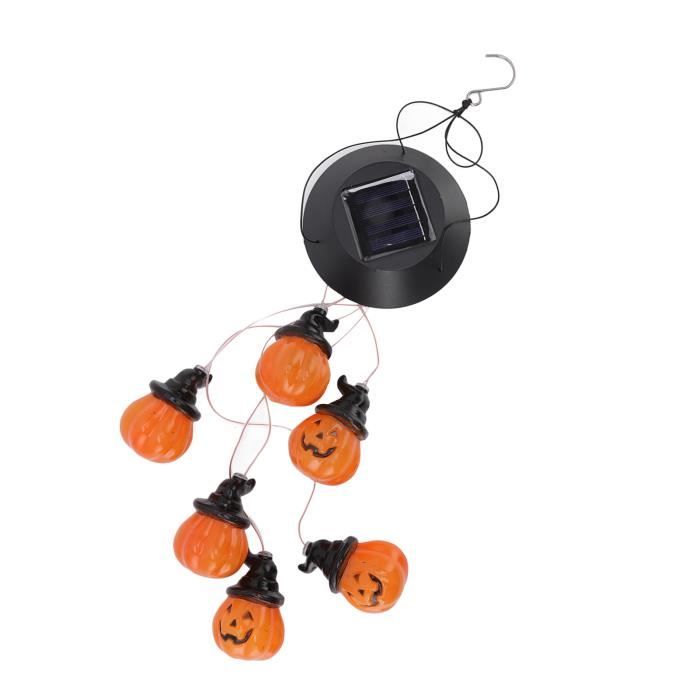 Guirlande Lumineuse Halloween Citrouilles | 3M, 20 LEDs | Fonctionne Sur Piles, Minuterie 6h | Décoration Intérieur/Extérieur IP65