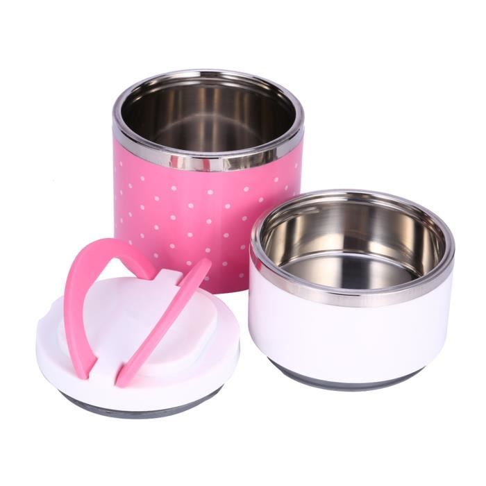 Boîte Bento Thermique 420ml Acier Inox 304 - Récipient à Soupe Isotherme Portable Micro-ondes