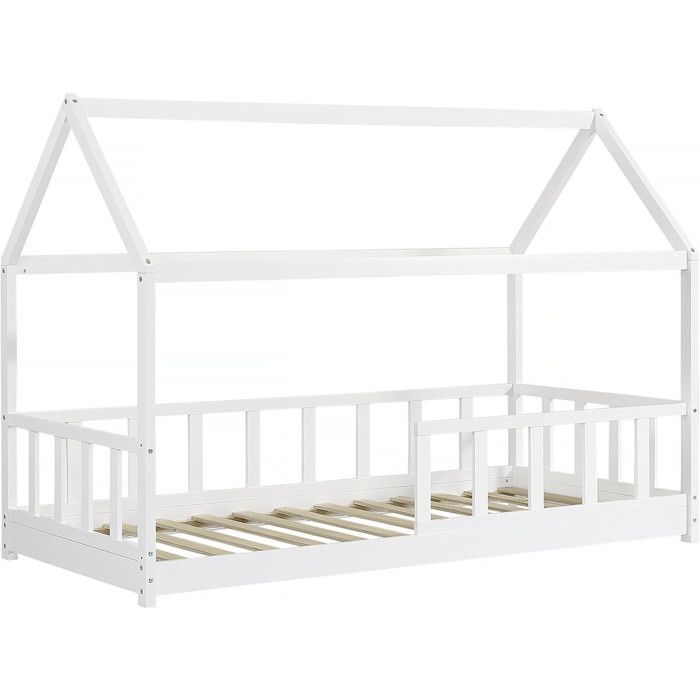 Lit cabane pour enfant Mila - 90 x 190 cm - Blanc Lit cabane pour enfant Mila - 90 x 190 cm - Blanc