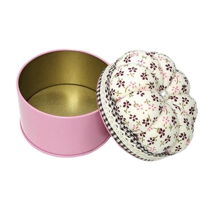Coussin D'Aiguilles à Coudre Bouteille En Verre Avec 200 Épingles - Perles Rondes Grande Tête Kit Couture