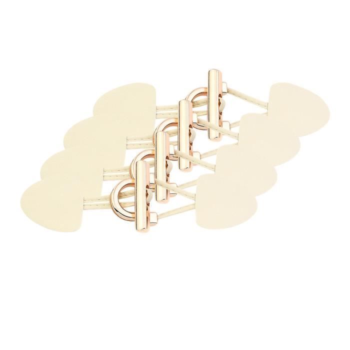 Lot De 10 Fermetures (attaches) En Cuir Brun Pour Manteau - Occasion - Fabrication France