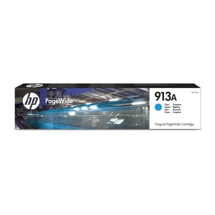 HP 913A Cartouche dencre cyan PageWide authentique (F6T77AE) pour HP PageWide 377/452/477