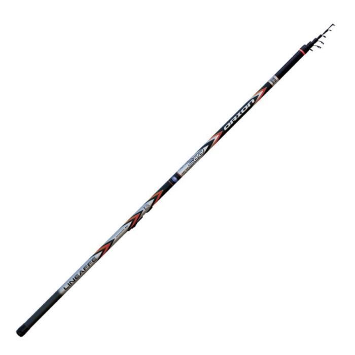 Canne à Pêche Télescopique 8 M (réduit à 40 Cm) - Idéale Pour Pêche En Rivière, Lac Ou Ruisseau - Puissance 1500 G - 8