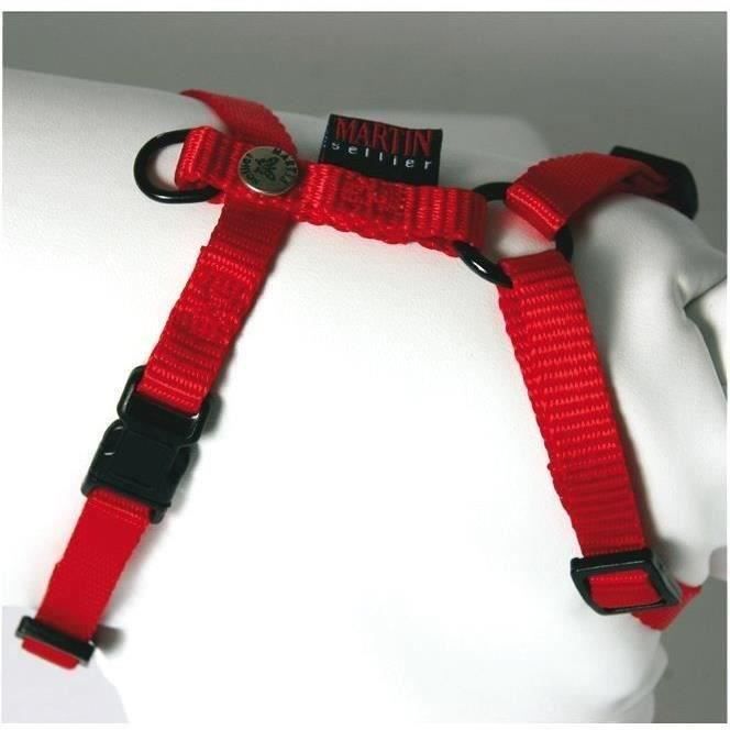 MARTIN SELLIER  - Harnais nylon r&eacute;glable - 35/50 cm - vert