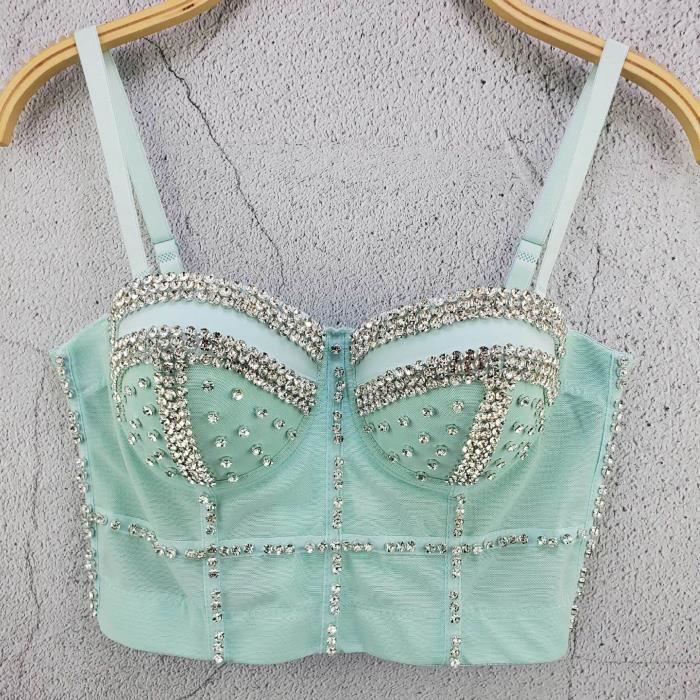 Bretelles De Soutien-Gorge Perles Antidérapantes Réglables - Accessoires Lingerie Femme 2 Paires