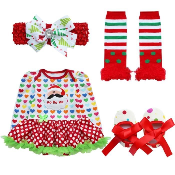 Baby Noël chaussette et bandeau Set//Cadeau De Noël ~ 0-12 mois