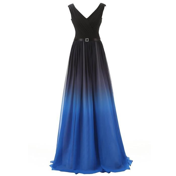 Robe sales degrade bleu